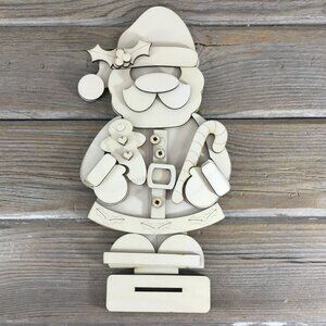 Standing Santa Claus Shelf Sitter - Unpainted DIY Paint Kit